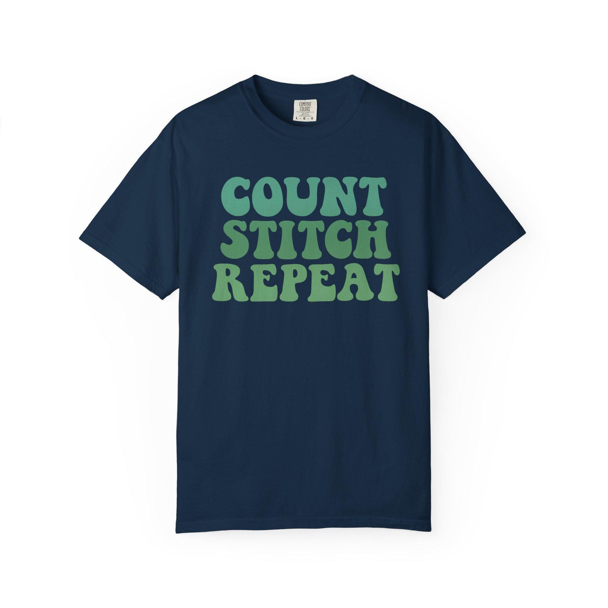 Count Stitch Repeat T-shirt | Cross Stitch Tee