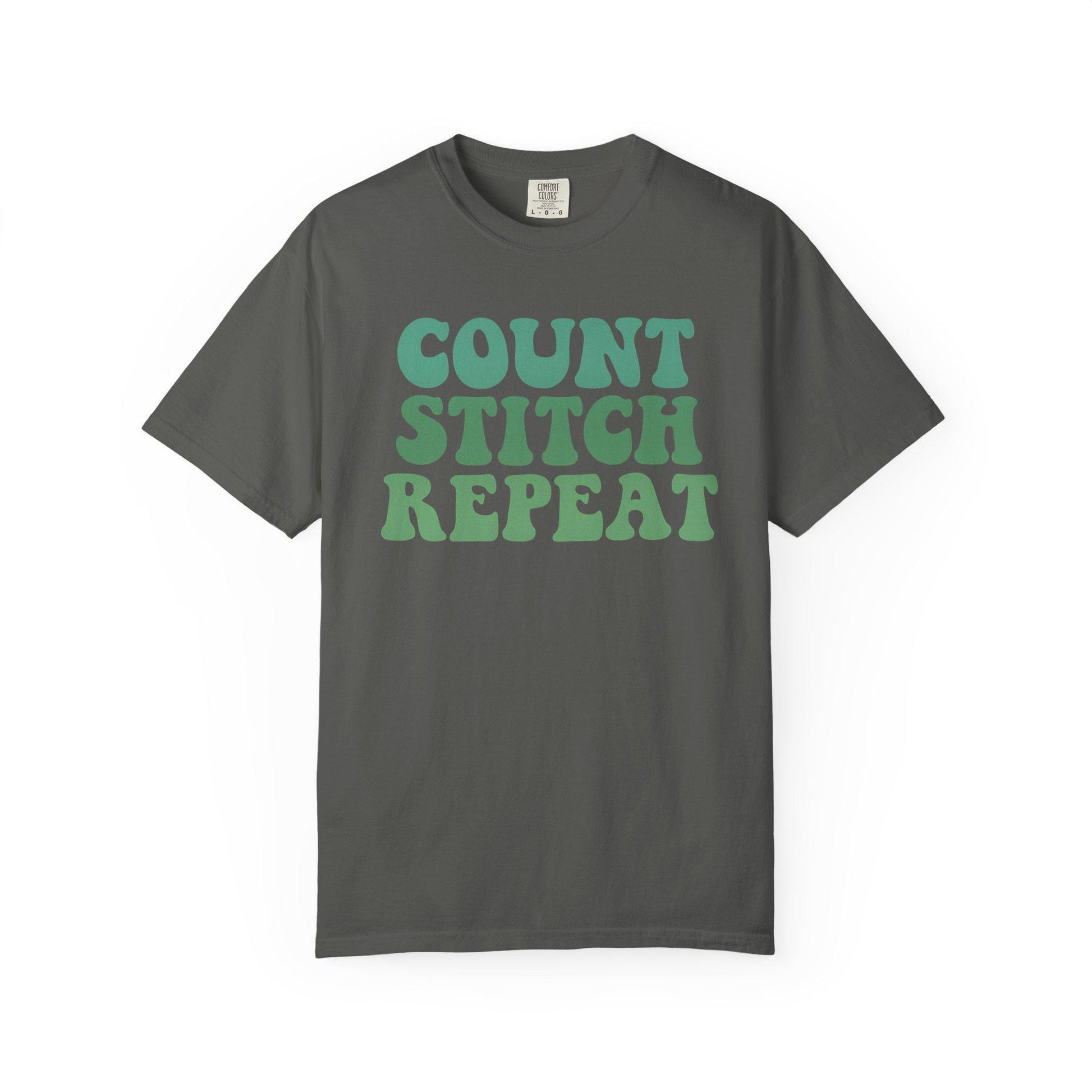 Count Stitch Repeat T-shirt | Cross Stitch Tee