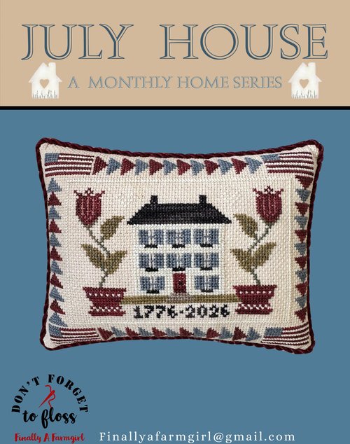 July House Finally a Farm Girl Cross Stitch Pattern