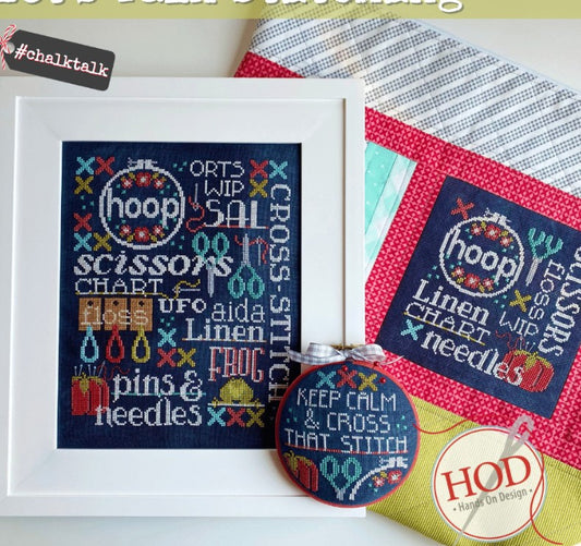 Let's Talk Stitching Cross Stitch Pattern Hands on Design