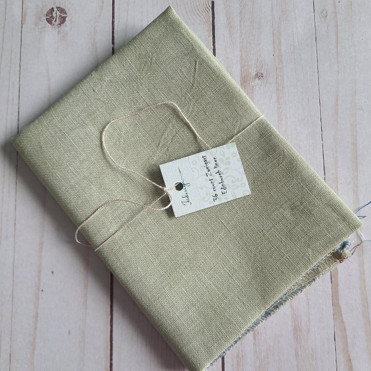 36 Count Light Khaky Hand Dyed Linen by xJuDesign