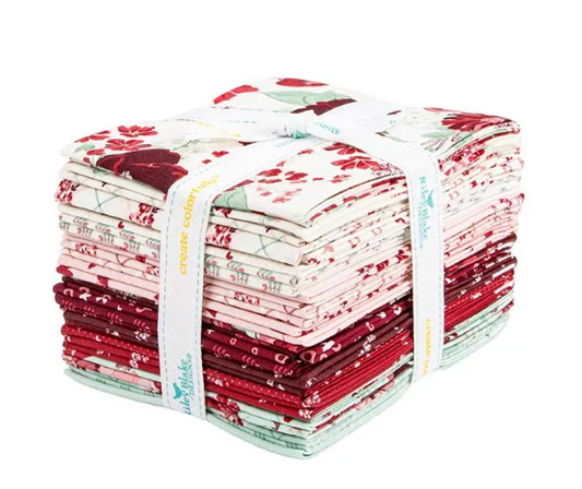 Love You Always Fat Quarter Bundle by Sandy Gervais for Riley Blake Designs 21 Pcs