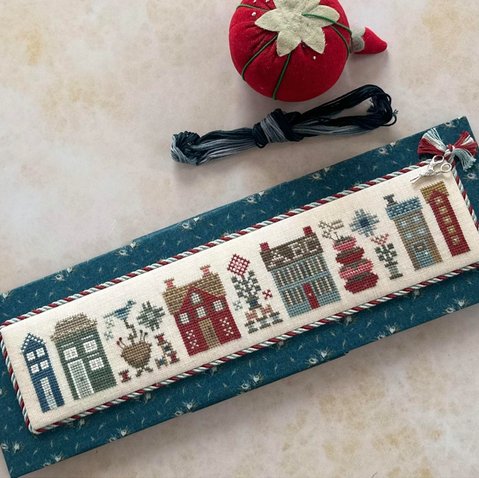 Needleworker's Tiny Town Cross Stitch Pattern by Heart in Hand