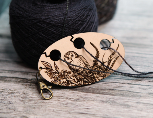 Owl Knitting & Crochet Yarn Separator 3 Holes Yarn Divider