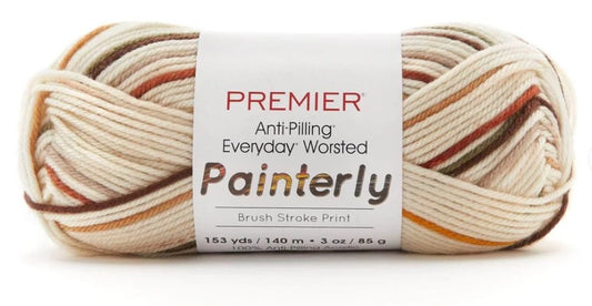 Painterly Worsted Color Flannel Premier 100% Anti-Pilling Acrylic