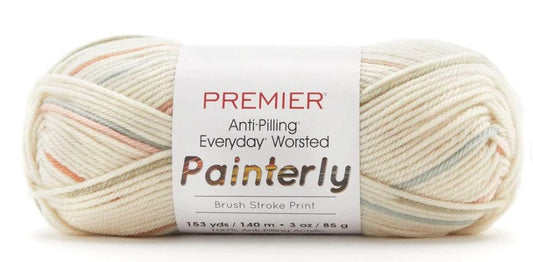 Painterly Worsted Color Sunday Brunch Premier 100% Anti-Pilling Acrylic