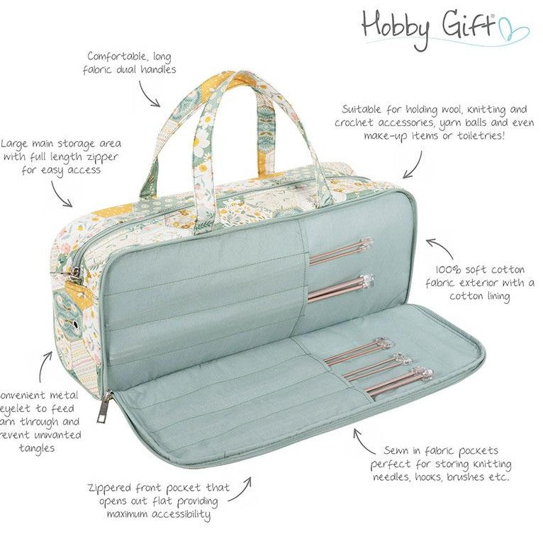 Patchwork Bee Knit Bag/Case