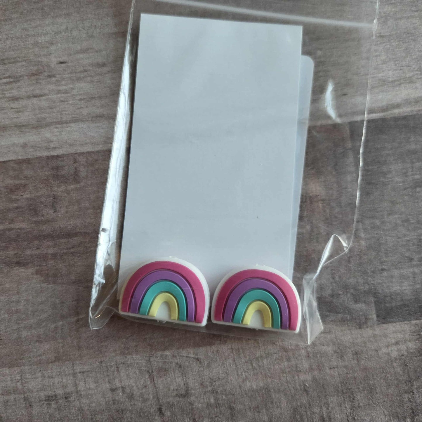 Knitting Needle Point Protectors Classic Rainbow Pink Yellow