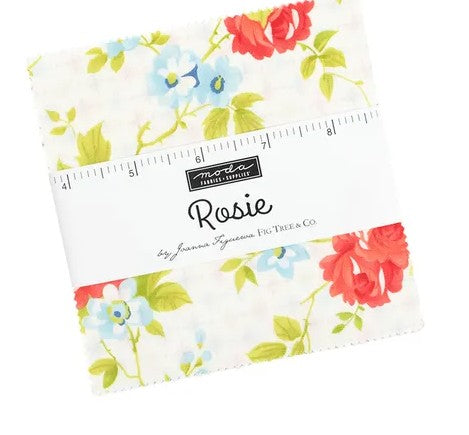 Rosie Charm Pack 5" by Fig Tree & Co for Moda Fabrics  42 Pcs