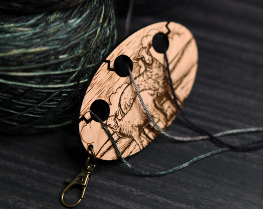 Sheep Knitting & Crochet Yarn Separator 3 Hole Divider