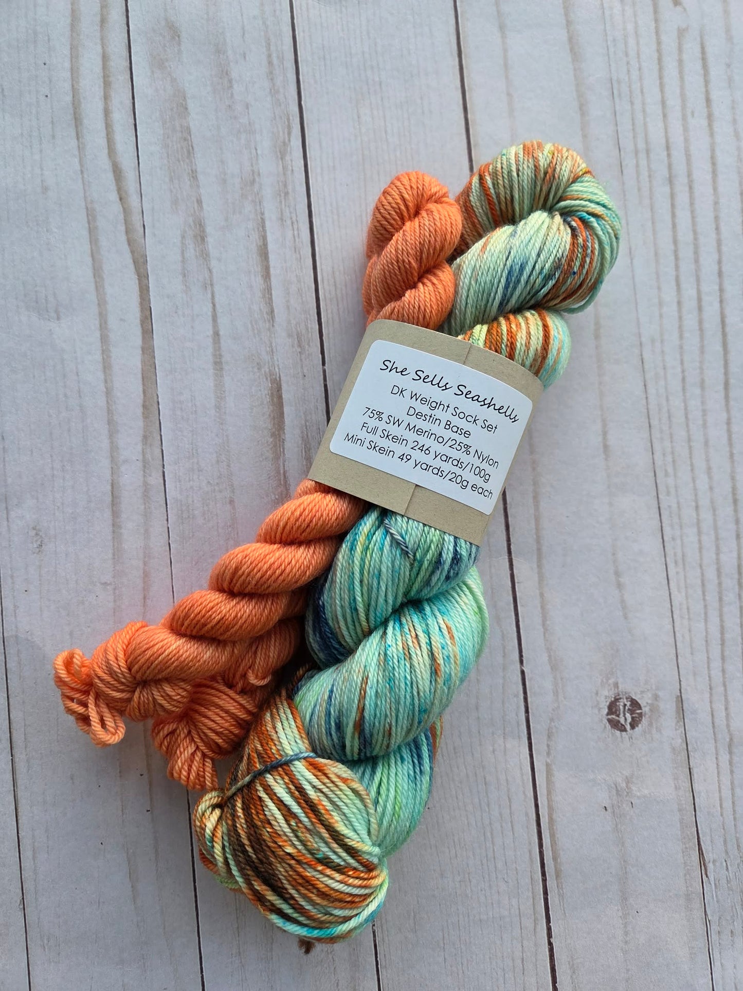 She Sells Seashells DK Sock Set by Three By the Sea Designs