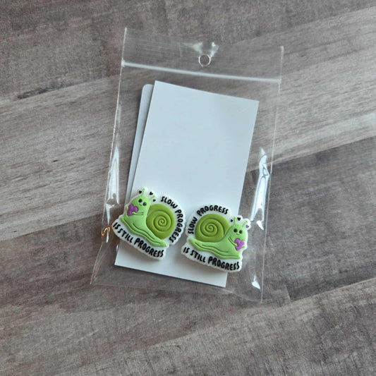 Knitting Needle Point Protector Slow Knitting Progress Snail