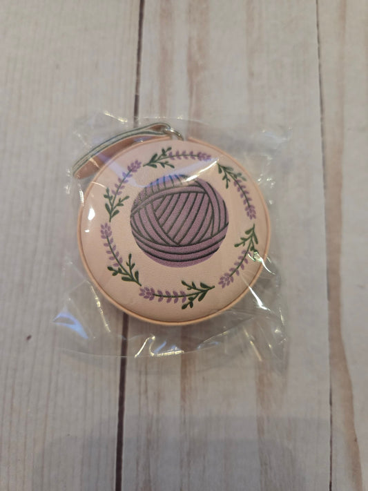 Tape Measure - Lavender Yarn Ball Knitting Crochet Notions