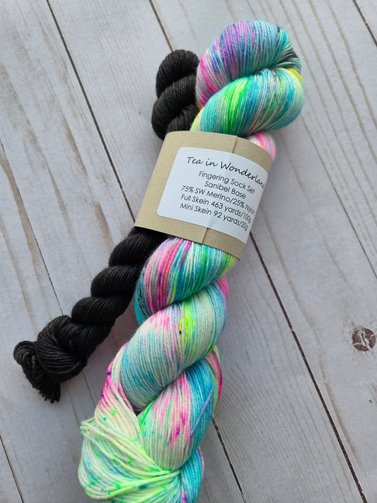 Tea in Wonderland Sock Set by Three By the Sea Designs