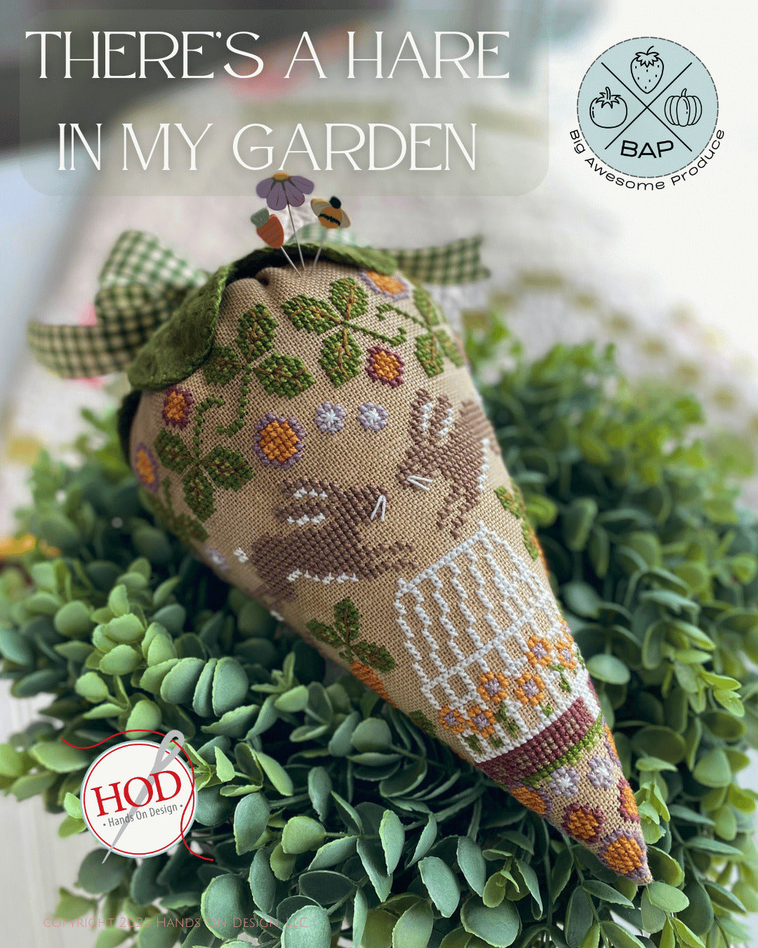 Hands on Design There's a Hare in My Garden Cross Stitch Pattern